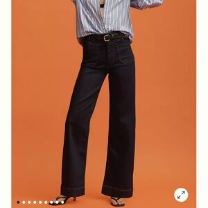 Anthropologie The Colette Full-Length Wide-Leg Jeans by Maeve Sz 28 (6)